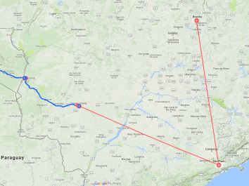 Primeiro dia - Brasília para Ladário