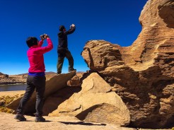 Caçando imagens de Viscachas.